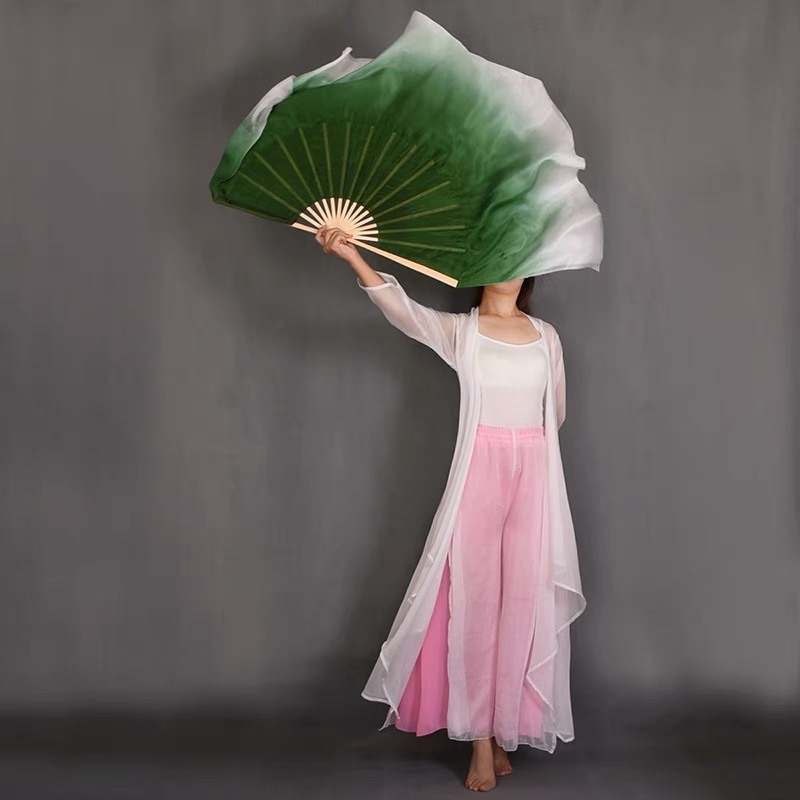 quạt múa lụa cao cấp hàng oder