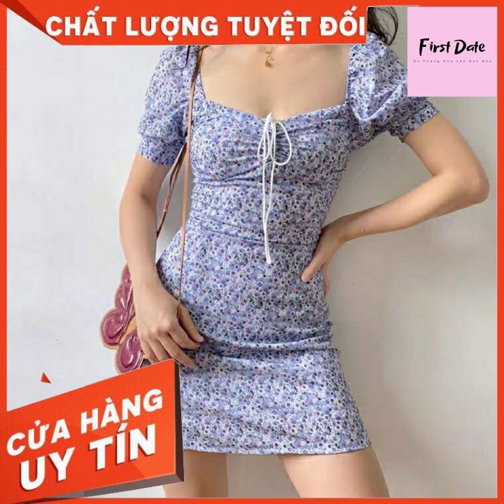 Váy body đẹp, váy hoa nhí 🌱🌱GIÁ TẬN GỐC🌱🌱 Cổ vuông, eo thon quyến rũ, tôn dáng xinh xắn | BigBuy360 - bigbuy360.vn