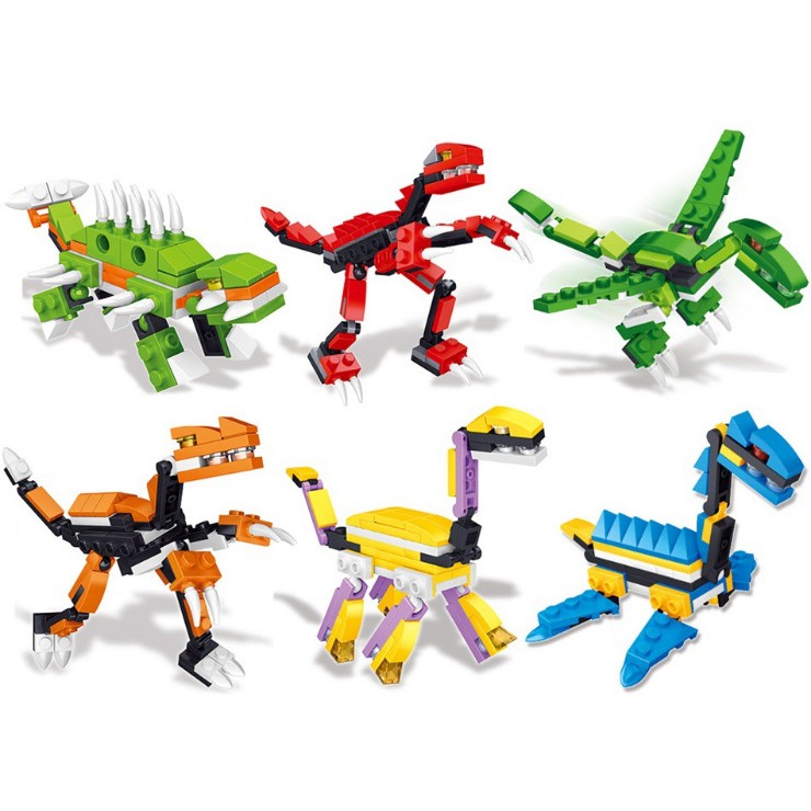 Combo 02 lego xếp hình trứng khủng long loại 1
