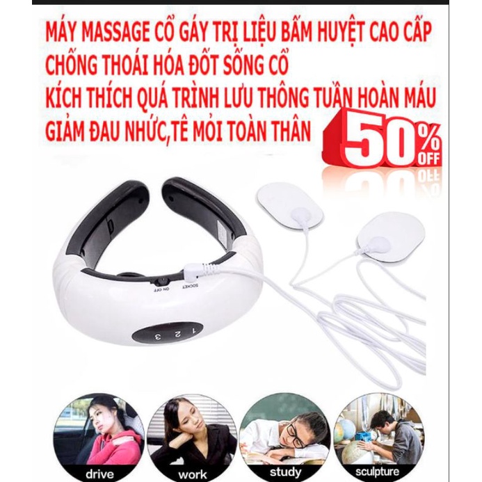 CÔNG NGHỆ MỚI VỚI MÁY MASSAGE GIẢM ĐAU NHỨC MỎI VAI GÁY CỔ HÀNG CAO CẤP