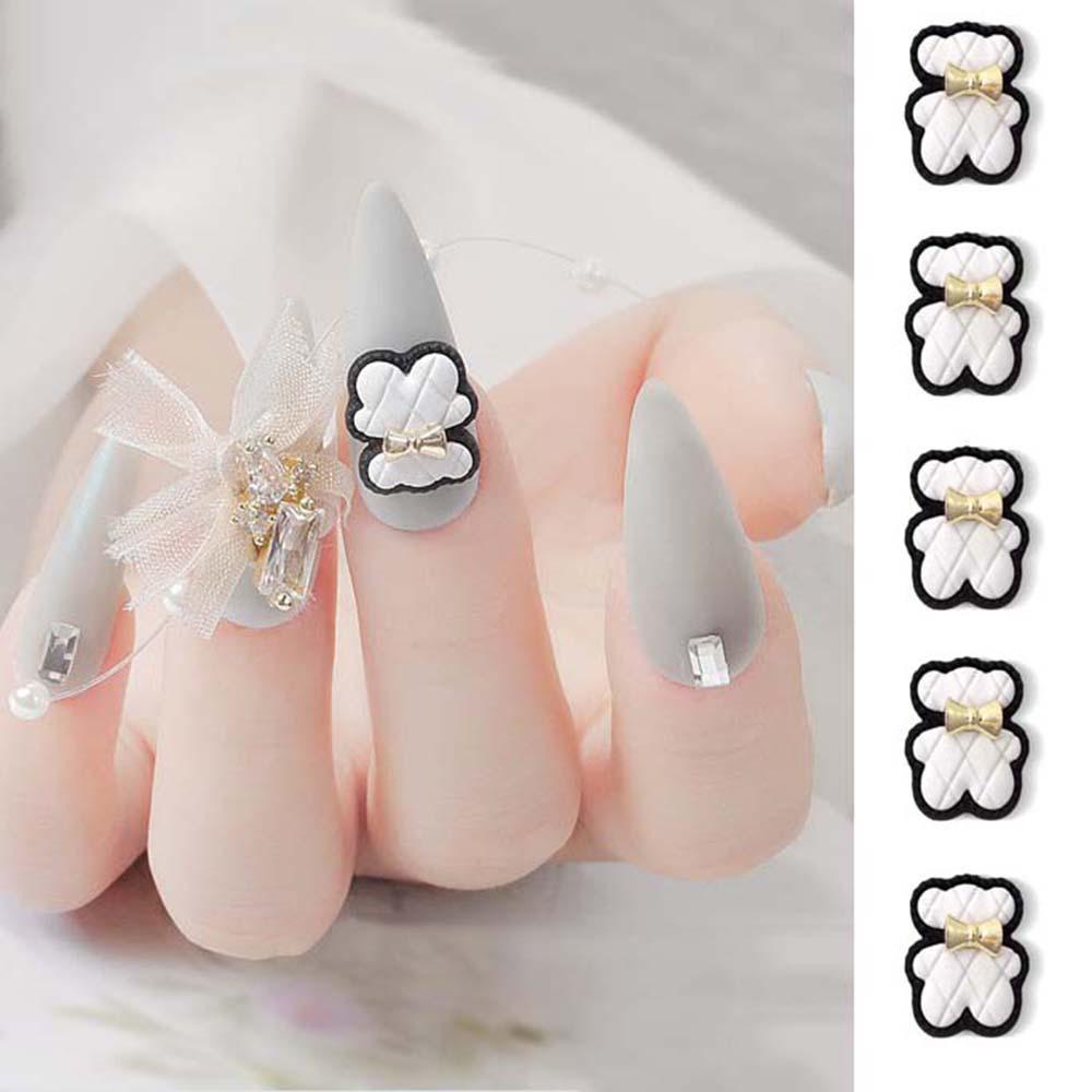 Phụ Kiện Trang Trí Móng Tay Hình Gấu Thời Trang DIY