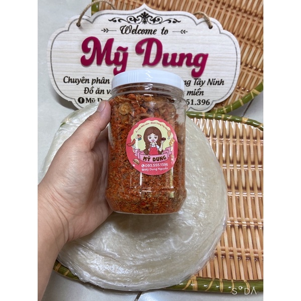Combo 500gram bánh phơi sương tròn  và 250gram muối tép hành phi giá 85k!
