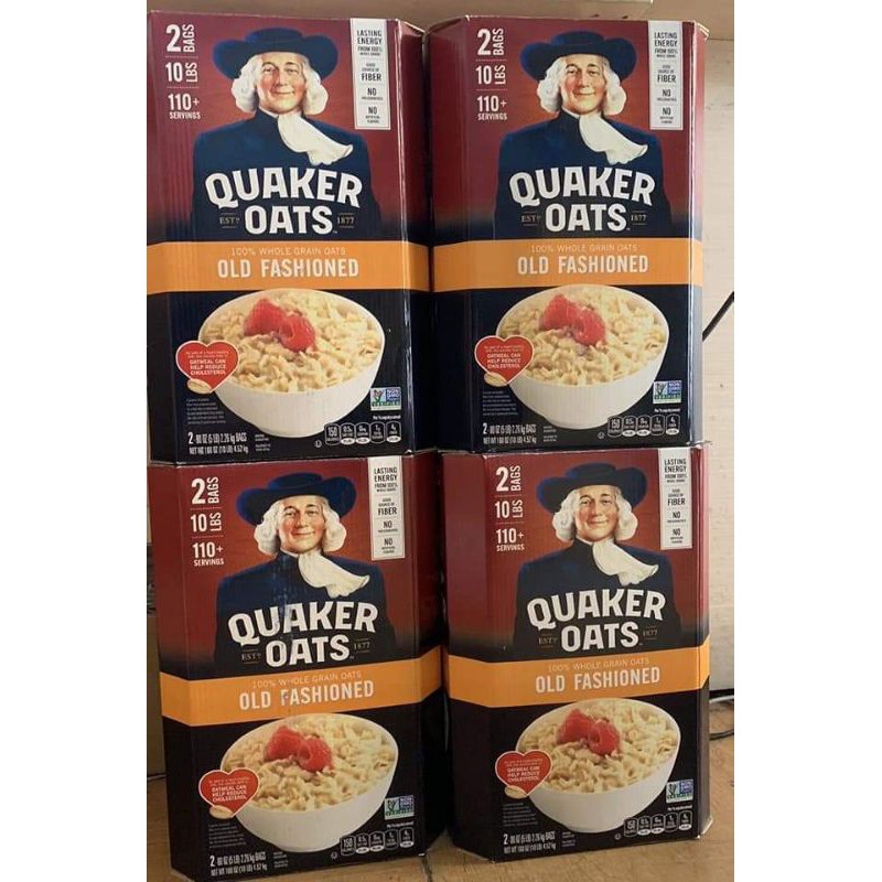 Yến Mạch Quaker Oats thùng 4,52kg ( Cán dẹt)