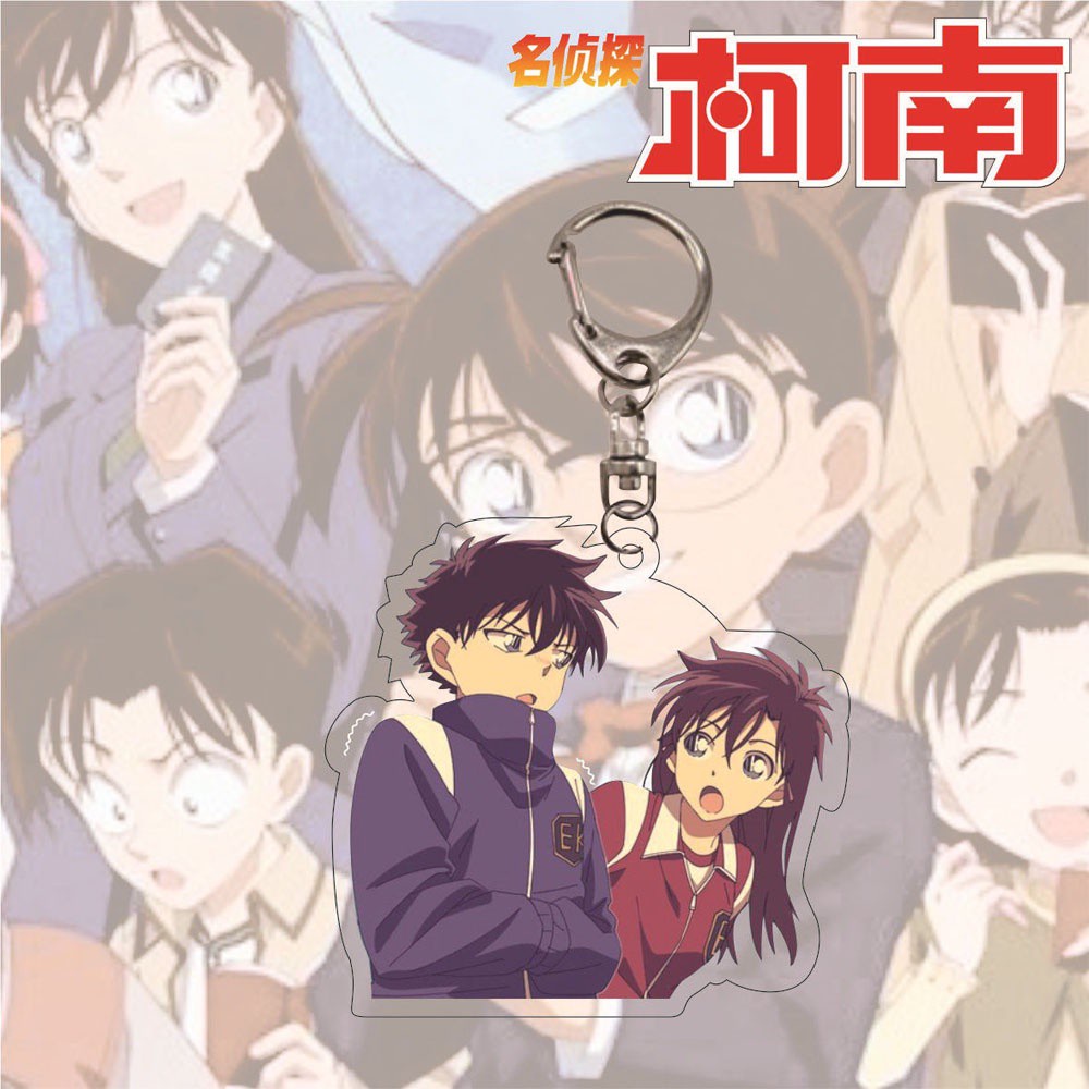 Móc khóa acrylic họa tiết anime thám tử conan độc đáo sáng tạo