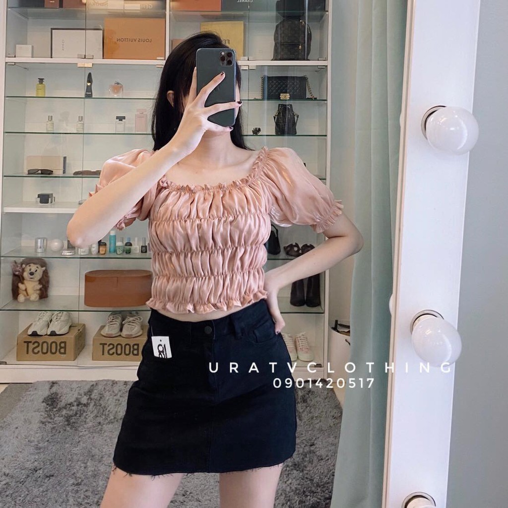 [FREESHIP - ẢNH THẬT] VÁY QUẦN jean CẮT LINE S.P M02237