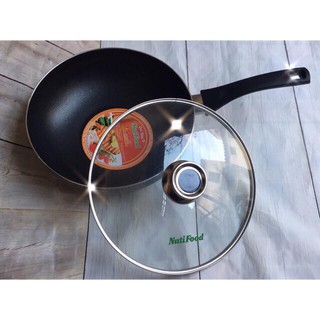 Chảo chống dính sâu lòng Sunhouse/Cavalli 26cm có nắp - Hàng khuyến mãi của Nutifood