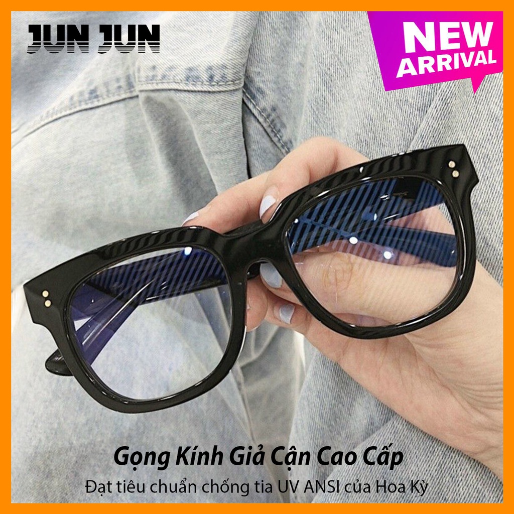Mắt kính giả cận JJVCB4 cao cấp gọng nhựa dành cho cả nam và nữ form lớn- Gọng kính cận Hàn Quốc cao cấp