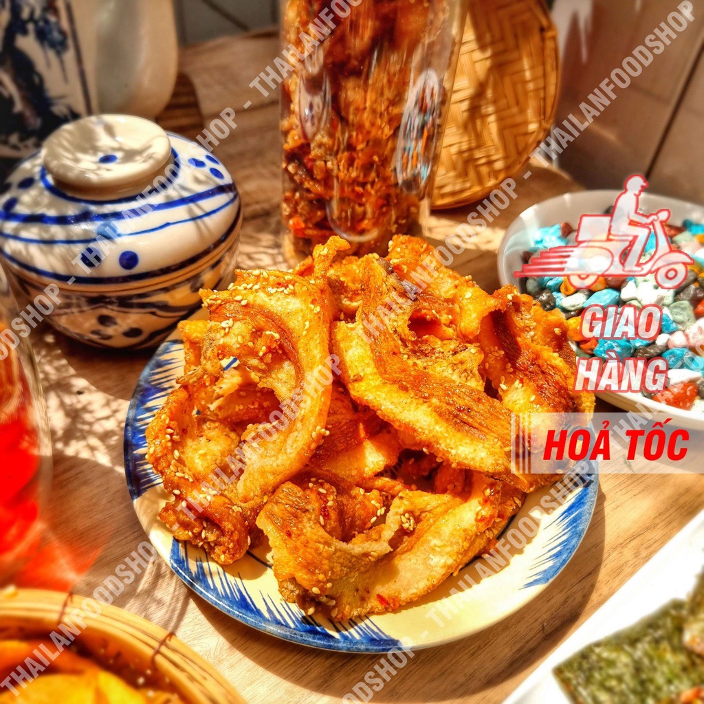 Ba Rọi Cháy Tỏi Ớt  Lon 250Gram &amp; Túi 1KG