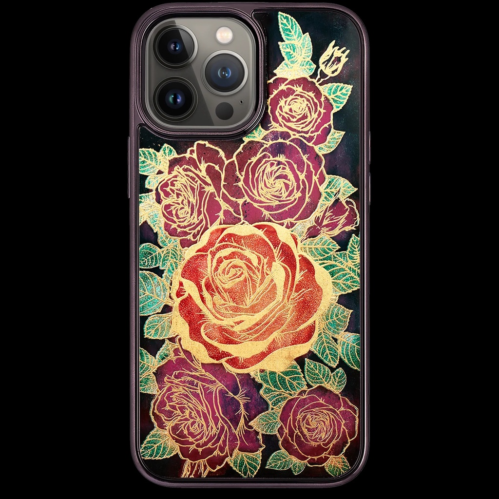 Ốp điện thoại cho iPhone 13 Pro / 13 Pro Max mẫu Rosalie thương hiệu La Sonmai