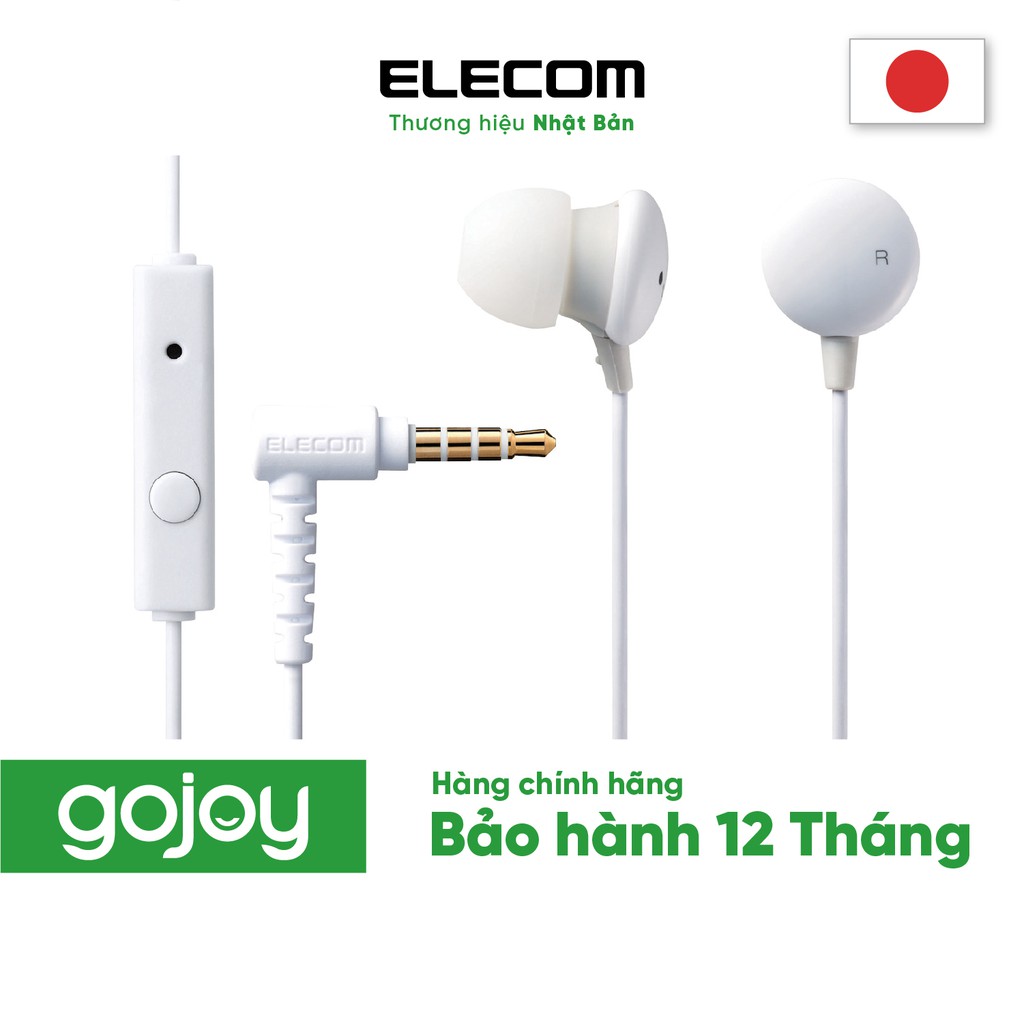 [Mã 2404EL10K giảm 10K đơn 20K] Tai nghe nhét tai Có Mic ELECOM EHP-CC100M Đủ Màu - Bảo hành chính hãng 12 tháng