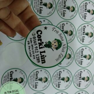 Tem nhãn dán đồ ăn vặt