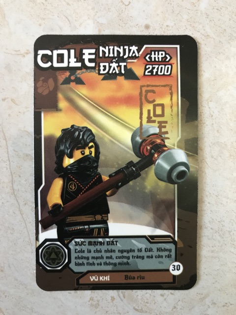 THẺ BÀI NINJAGO CON BÒ CƯỜI