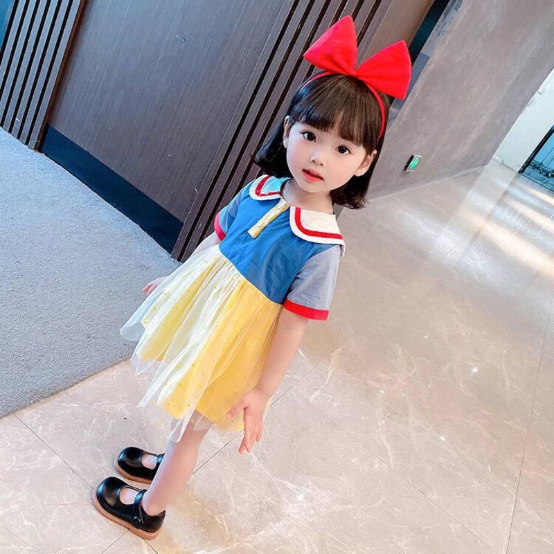 Girls' summer Snow White dress