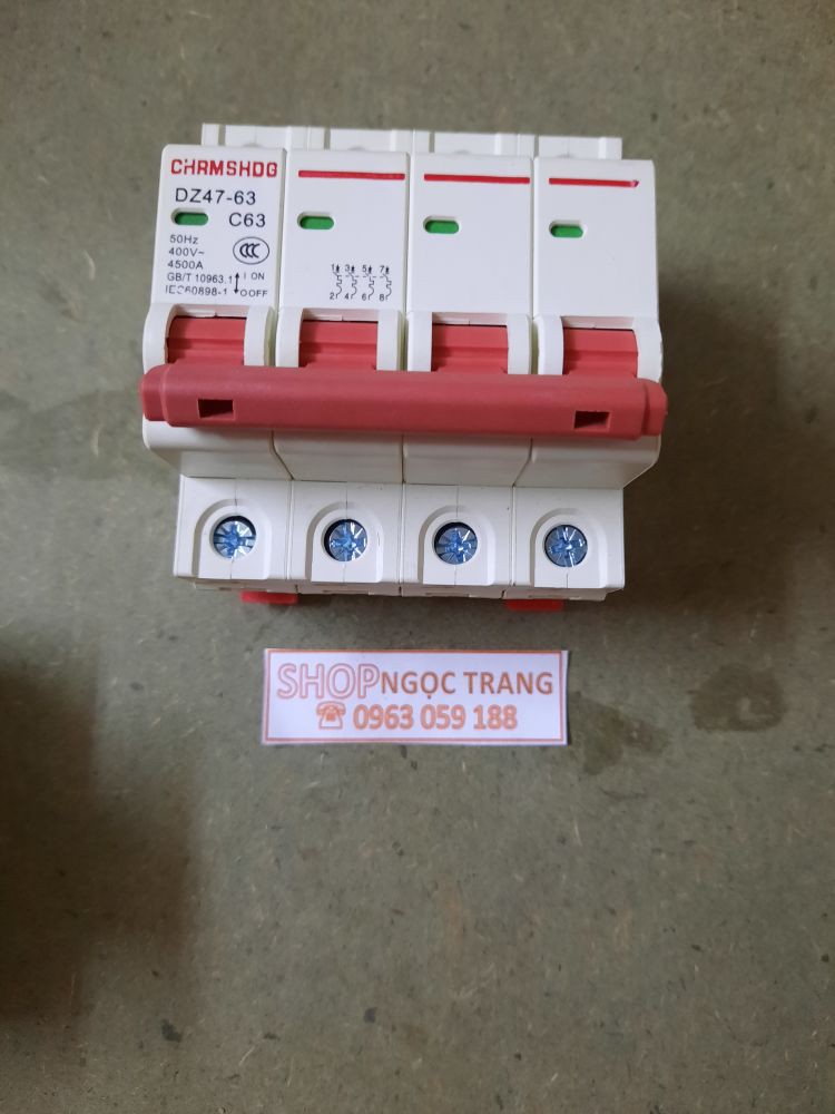 Aptomat Không Chống Giật CB 4 Pha - C63A - Gia siêu Rẻ