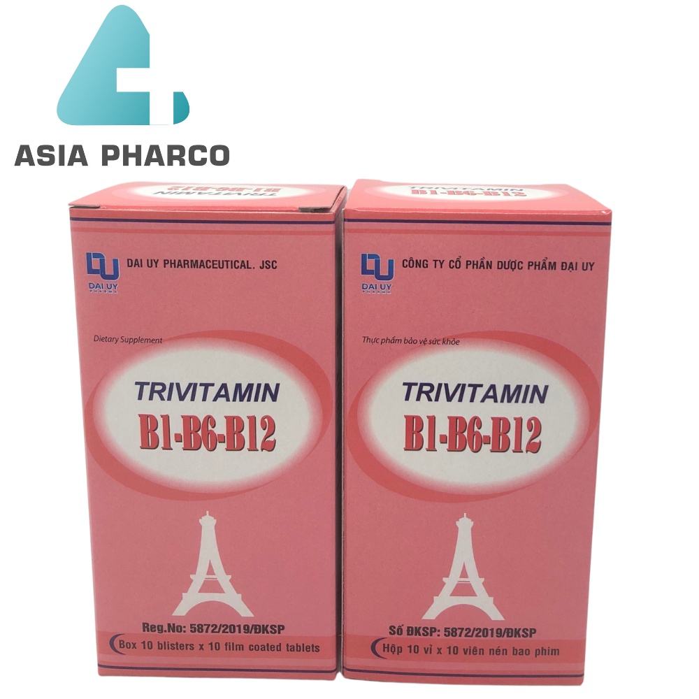 Trivitamin 3B B1- B6 - B12 hộp 100 viên nén - Bổ sung vitamin B1- B6 - B12 #1