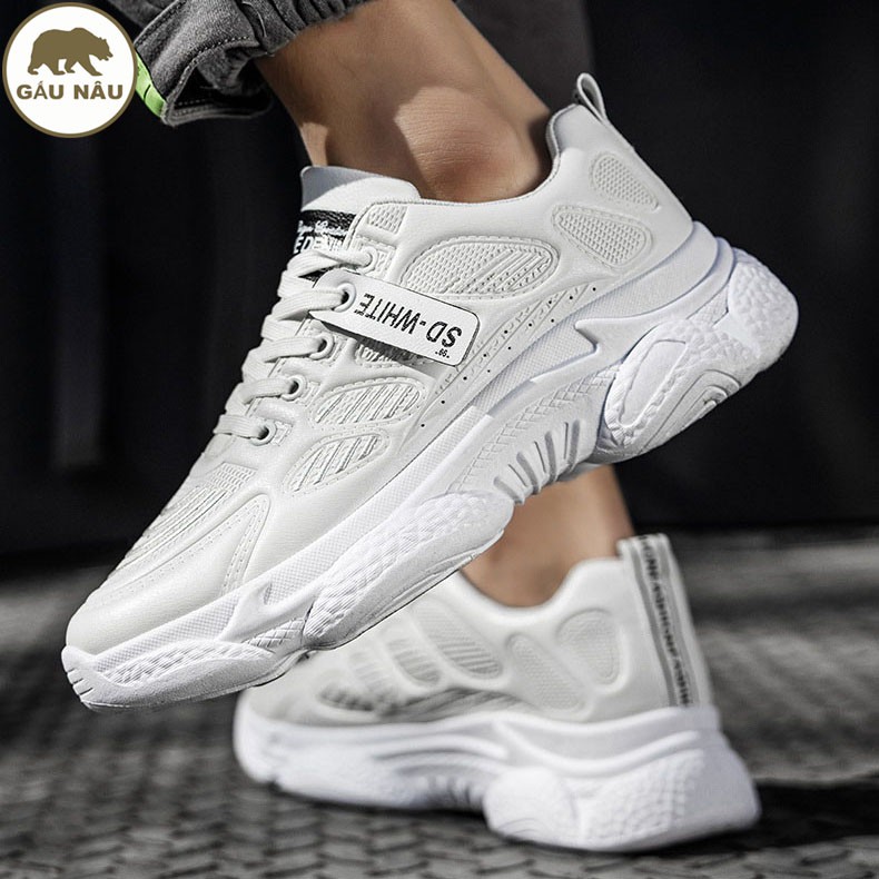 Giày sneaker nam trắng GN780 shop Gấu Nâu chuyên giày nam đẹp