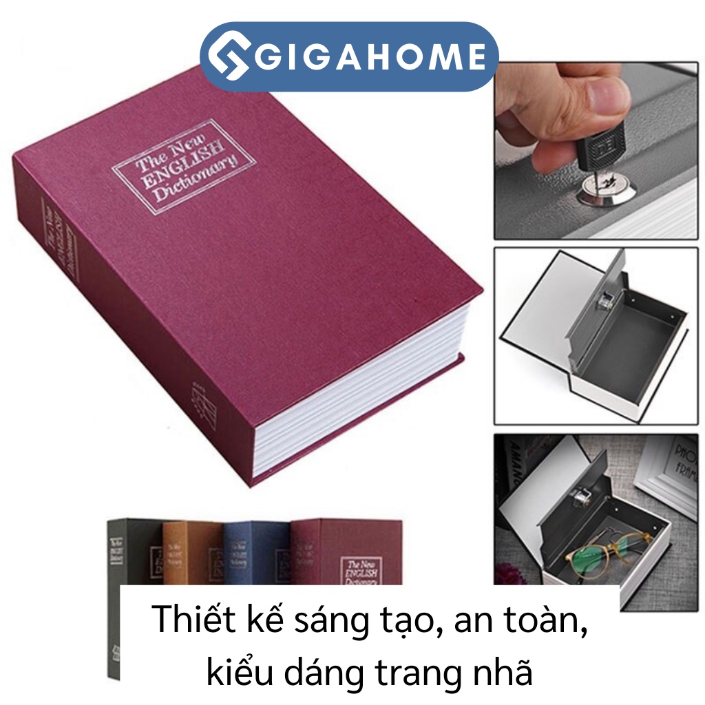 Két Sắt Hình Bảo MậtGIGAHOME Hình Quyển Sách Cho Bé, Loại Nhỏ 10005