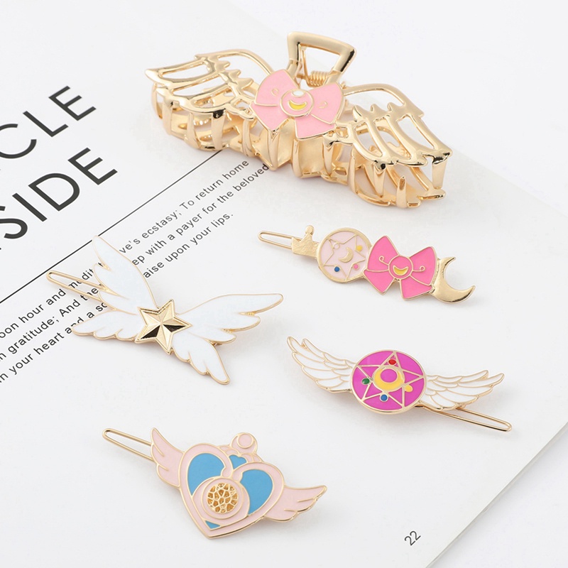 Kẹp Tóc Hình Thủy Thủ Mặt Trăng Dễ Thương Cho Nữ