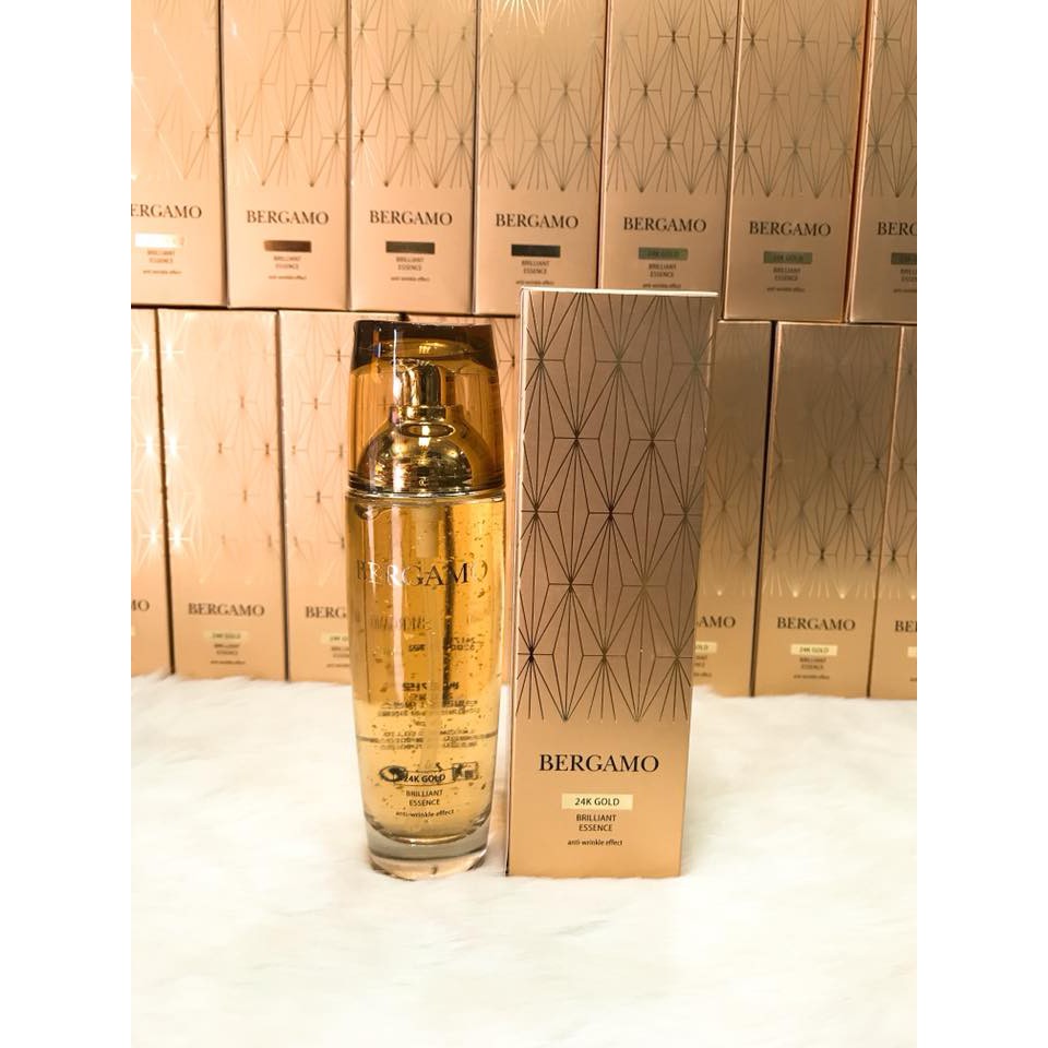 Tinh Chất dưỡng trắng nâng cơ chống lão hóa Bergamo từ tinh chất Vàng 24K Gold Brilliant Essence 110ml