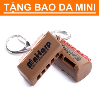 Kèn harmonica mini KongSheng 5 lỗ Nâu