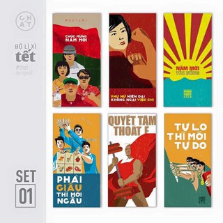 Lì xì tết ( 1 bộ  6 chiếc )