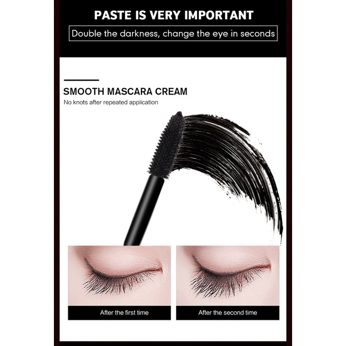 Mascara Saniye 3D Màu Đen Làm Cong Dày Và Dài Mi Chống Thấm Nước Lâu Trôi | BigBuy360 - bigbuy360.vn