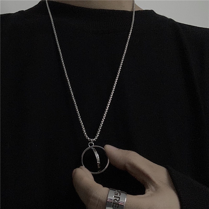 Dây Chuyền Thời Trang Unisex ICON Hai Mặt Buồn Vui Basic Loki Accessories Màu Bạc Vòng Cổ Chất Liệu Inox Không Gỉ- ICON