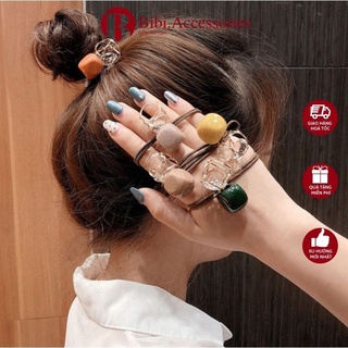 Dây Buộc Tóc ✩ Dây Thun ( Dây Nịt) Cột Tóc Hàn Quốc Lúc Lắc Dễ Thương Sang Chảnh✩ Kẹp Tóc Dây Chun - Bibi Accessories