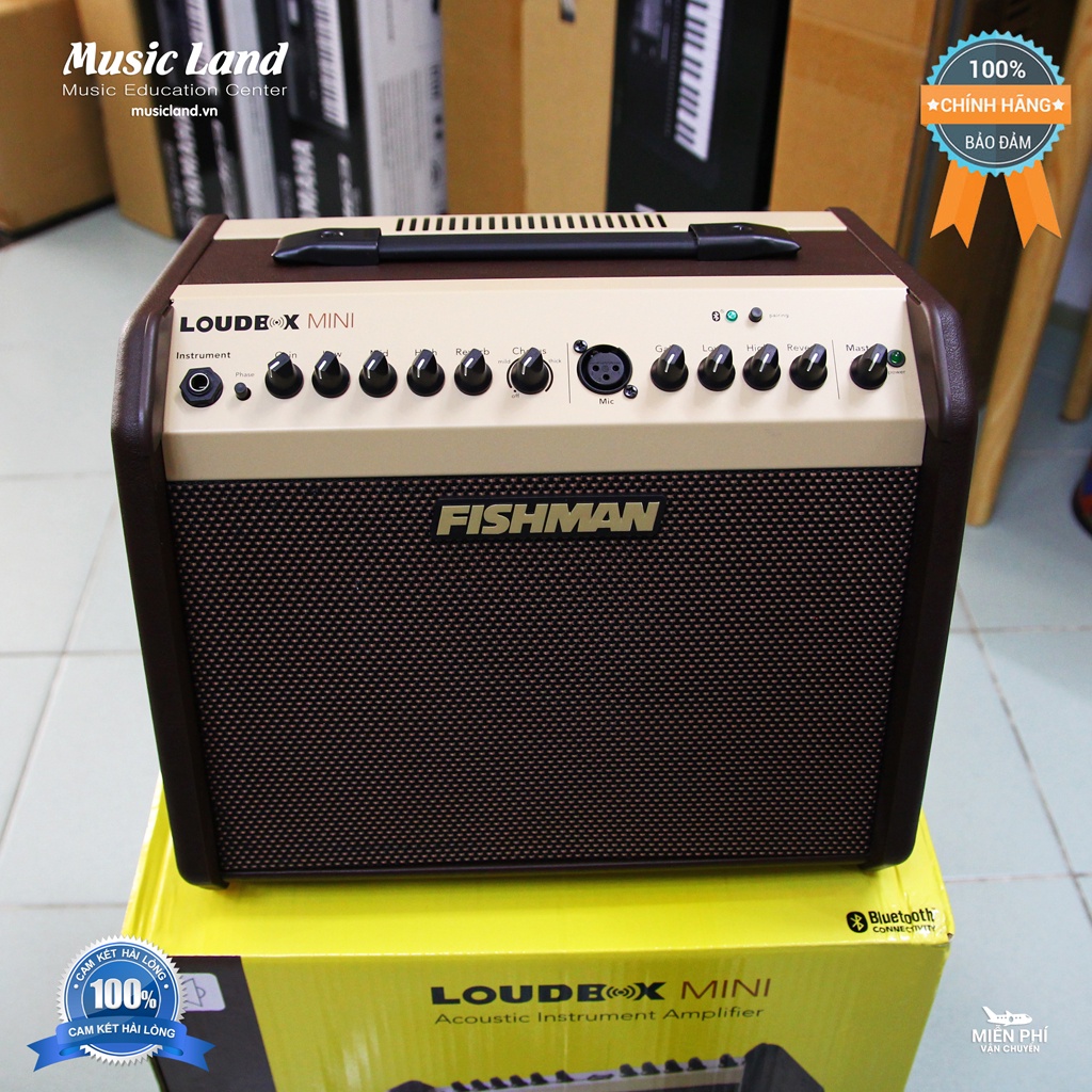 Ampli Đàn Guitar Acoustic Fishman LoudBox Mini Bluetooth – Chính hãng