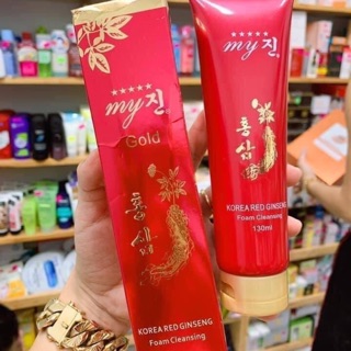 Sữa rửa mặt sâm đỏ hàn quốc my gold