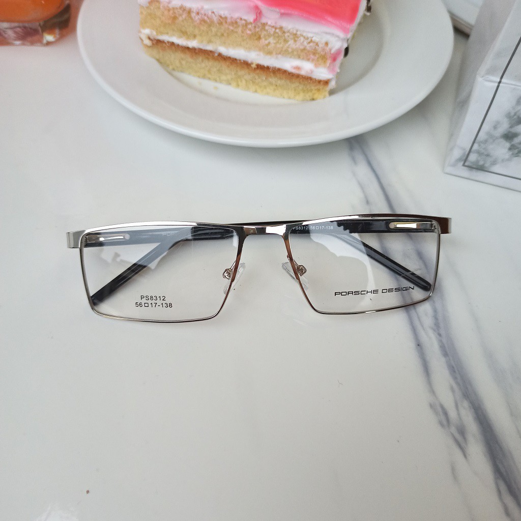 Gọng kính kim loại hình vuông kiểu dáng đơn giản 501