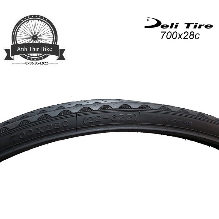 Cặp 2 cái vỏ lốp xe đạp thể thao Deli Tire S601 700x28c - 2 chiếc