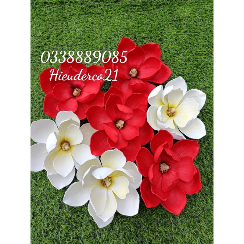 Hoa giả - Bông hoa Mộc lan trang trí tết, nhà cửa,tháp oản, bánh siêu đẹp,hàng sẵn kho