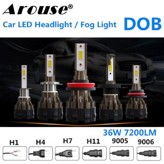 Set 2 Bóng Đèn Pha 36w 7200lm H1 H7 H11 9005 9006 Hb3 Hb4 Cho Xe Hơi