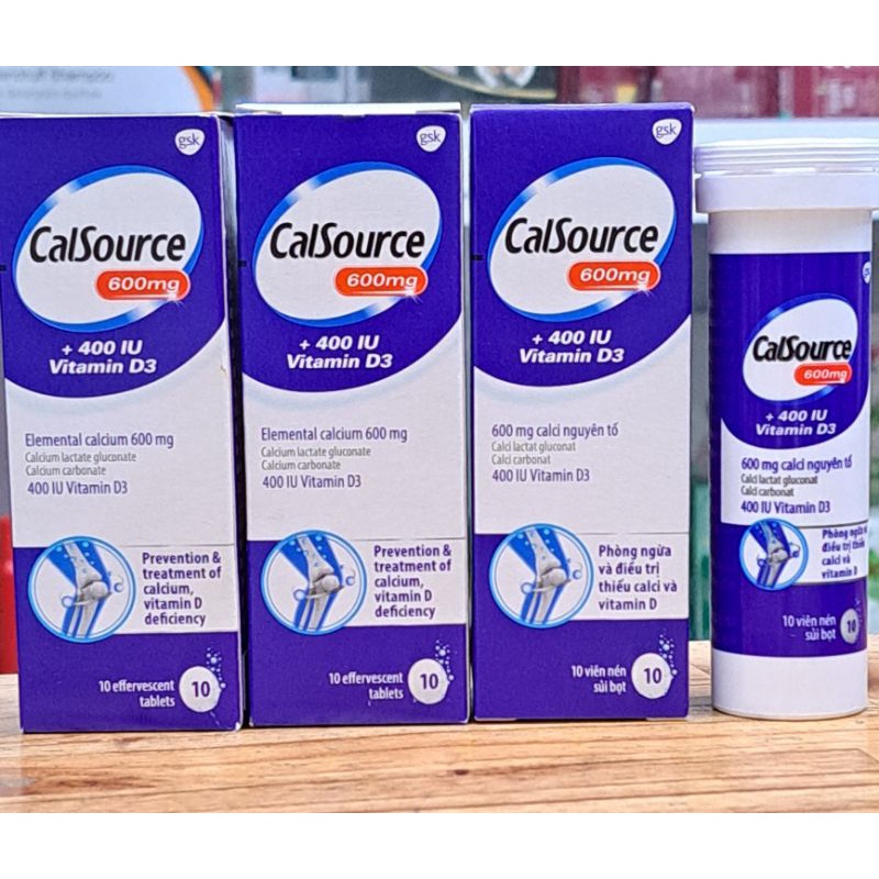 VIÊN SỦI CALSOURCE 600MG (H 10 VIÊN)