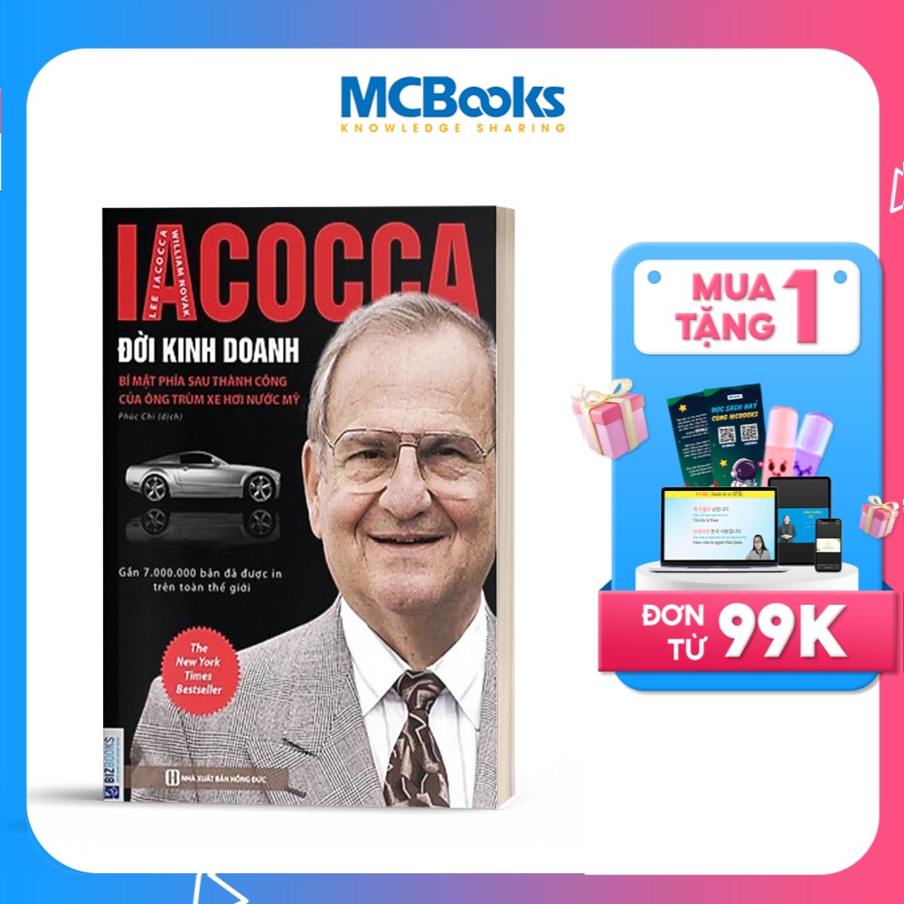 Sách - Iacocca: Đời Kinh Doanh – Bí mật Phía Sau Thành Công Của Ông Trùm Xe Hơi Nước Mỹ - BizBooks
