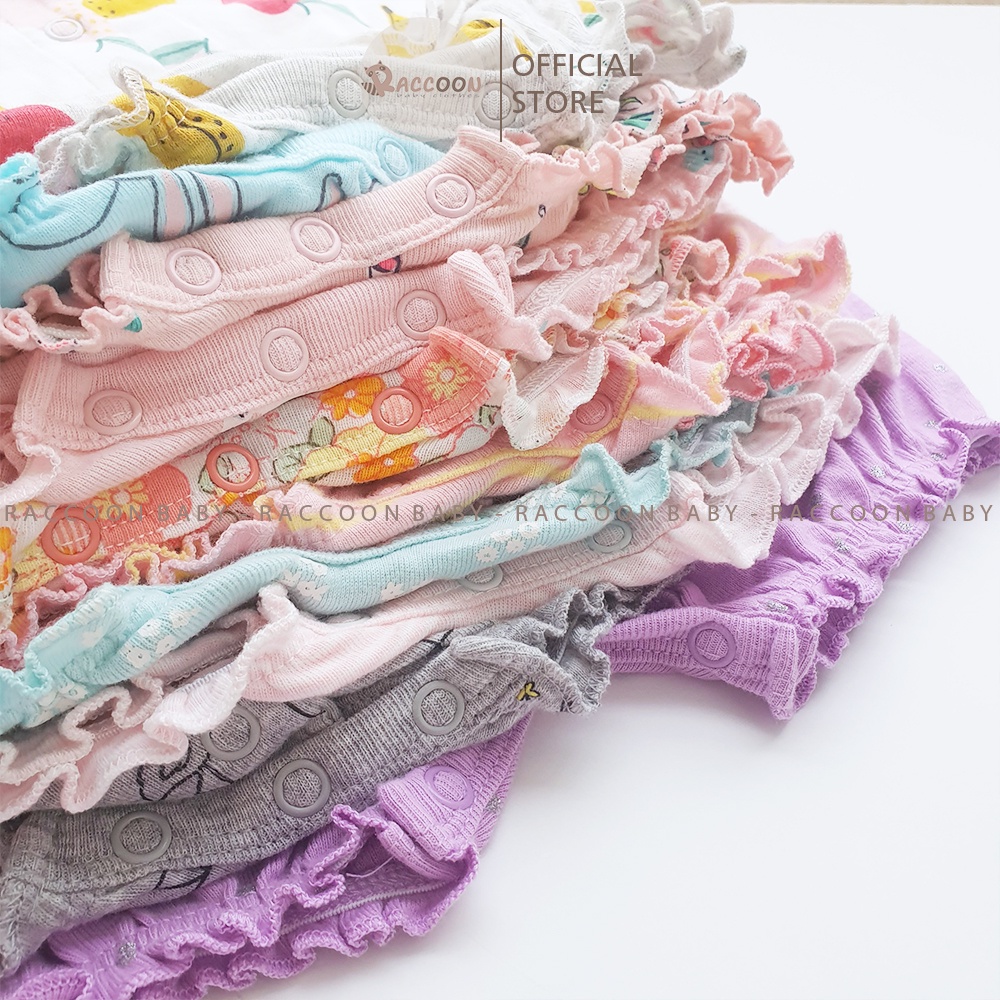 Bộ đồ liền thân tay cánh tiên cúc trước romper body đùi bé gái xuất dư C.a.r.ter's