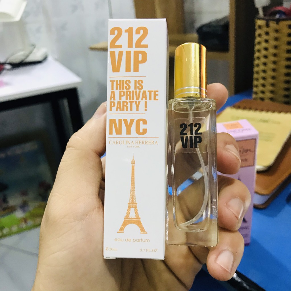 Nước hoa nữ 20ml 212 Vip NYC - xịt thơm body cao cấp