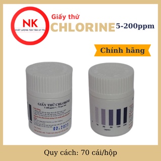 Giấy thử clorin 5-200 ppm/hộp 105 giấy