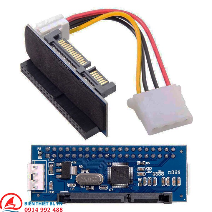 Card chuyển đổi HDD ATA 40Pin sang SATA.  Sử dụng cho ổ cứng HDD ATA  40pin 3.5 inch