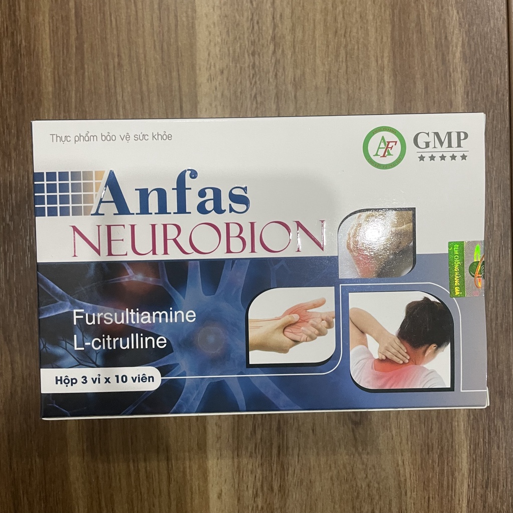 Viên uống bổ thần kinh Anfas Neurobion hộp 30 viên giúp giảm mệt mỏi, căng thẳng hiệu quả