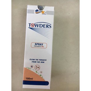Towders spray 150ml - xịt loại bỏ ký sinh trùng trên da