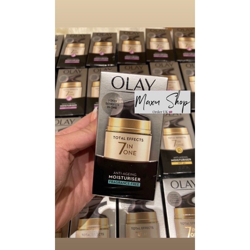 (Bill UK) Kem Dưỡng Da Chống Lão Hoá 7 Tác Dụng Olay Total Effects 7in1 50ml