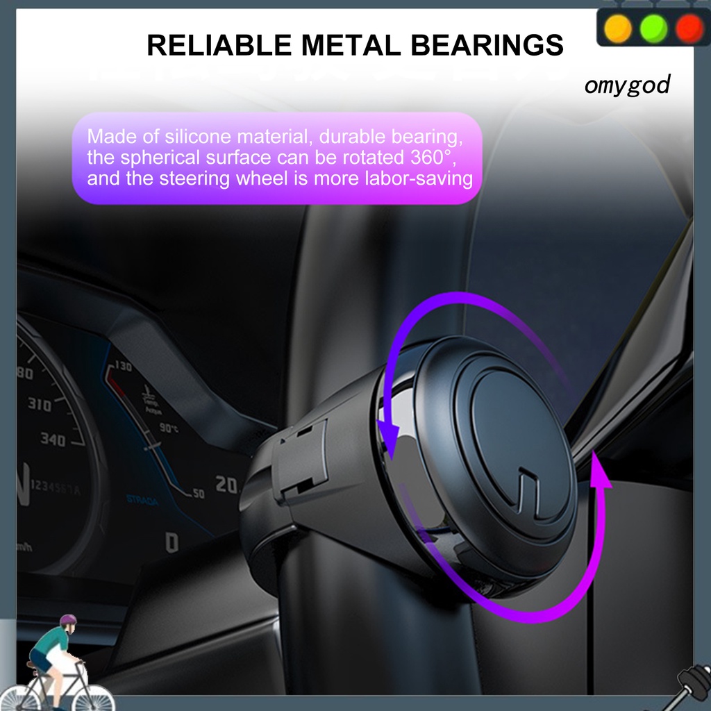 Núm Điều Khiển Vô Lăng Xoay 360 Độ Cho Xe Hơi