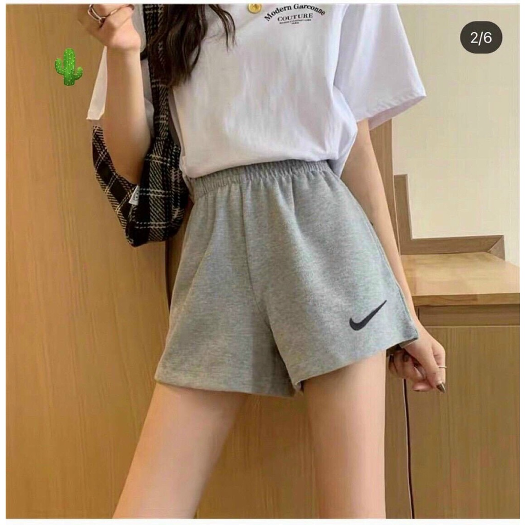 Quần đùi nữ, quần thể thao nữ ống rộng cute - FIFI Q10