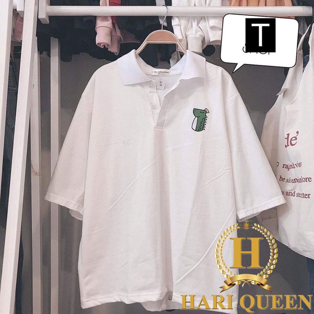 Áo polo cá sâu xanh HARIQUEEN