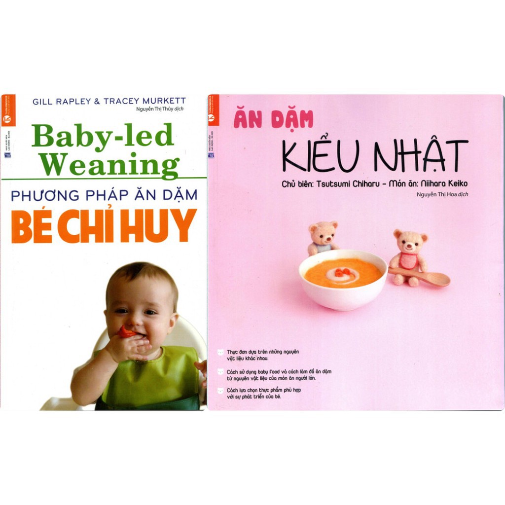 [Mã LIFE1404ALL giảm 10% đơn 50000] Sách - Combo Ăn Dặm Kiểu Nhật + Ăn Dặm Không Phải Cuộc Chiến + Ăn Dặm Bé Chỉ Huy