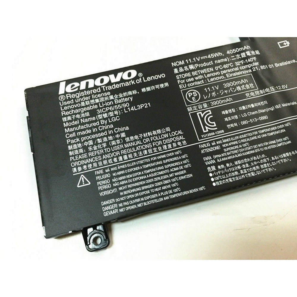 PIN( ZIN) LAPTOP Lenovo Flex 3 Flex 4 1470 1480 1580 Yoga 500-14IBD 510S-14ISK 310S-14AST L14M3P21 BẢO HÀNH 6 THÁNG