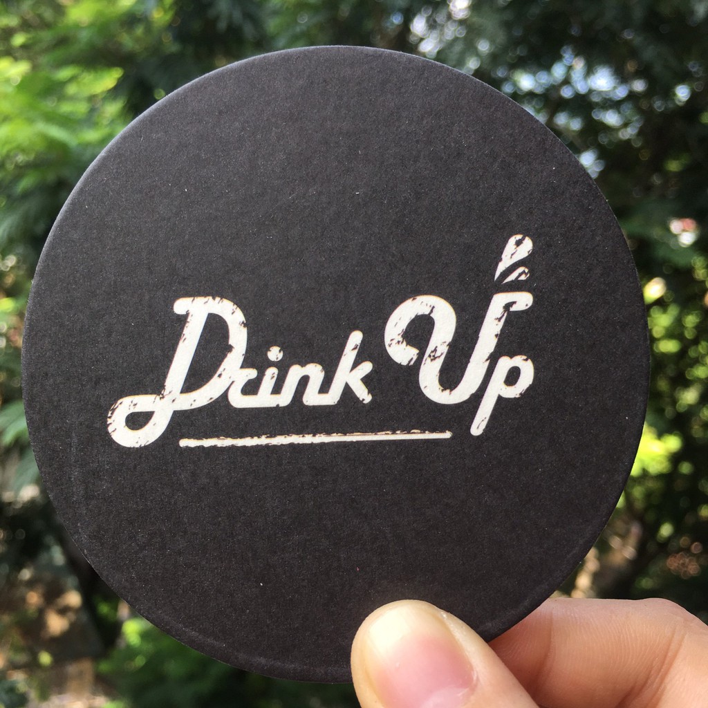 Đế lót ly giấy có sẵn, in khắc theo yêu cầu khách hàng