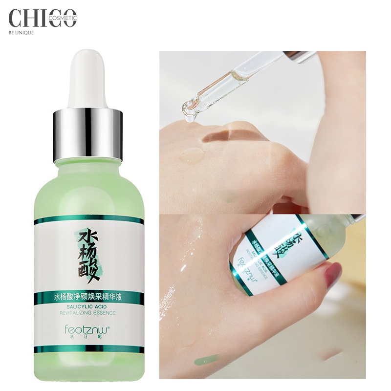 Serum Giảm Thâm Mụn Axit Salicylic, Serum Dưỡng Da Mặt, tẩy tế bào chết da dầu, giảm mụn ẩn, mụn đầu